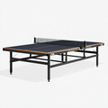Table de tennis de table 274 x 152.5 x 76 cm en acier noir pliable avec filet