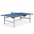 Table de tennis de table 274 x 152.5 x 76 cm bleue en acier avec filet réglable