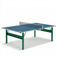 Table de ping-pong 274 x 152.5 x 76 cm acier bleu pour loisirs