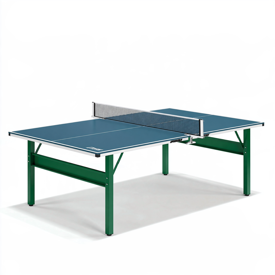 Table de ping-pong 274 x 152.5 x 76 cm acier bleu pour loisirs